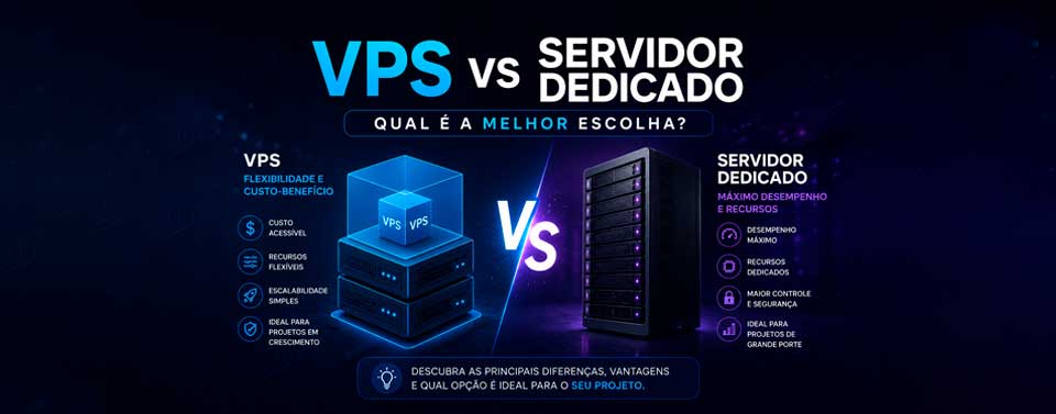 VPS vs Servidor Dedicado: Qual é a Melhor Escolha?